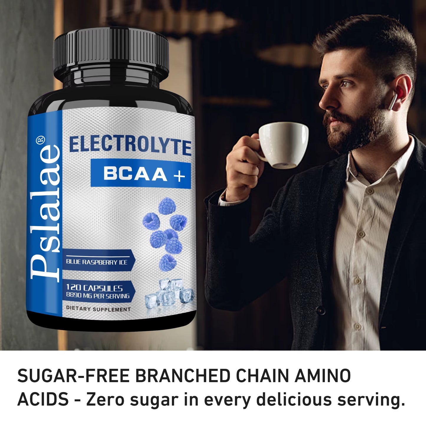 Sport BCAA Supplements - Supports Muscle Growth and Recovery, Electrolyte Balance, and Hydration - 120 Capsules