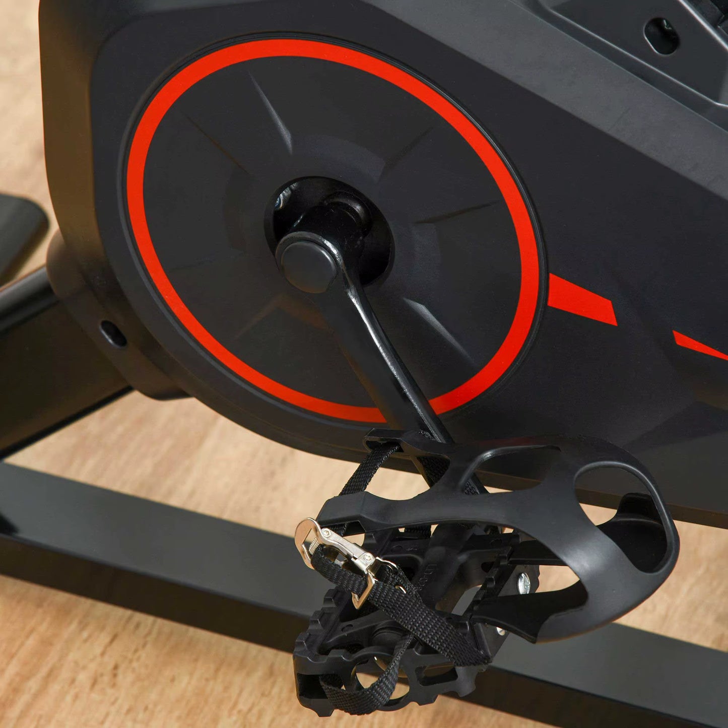 Indoor Exercise Bike, Stationary Bike, Cycling Machine with Adjustable Seat, Resistance, Handlebar, LCD Display