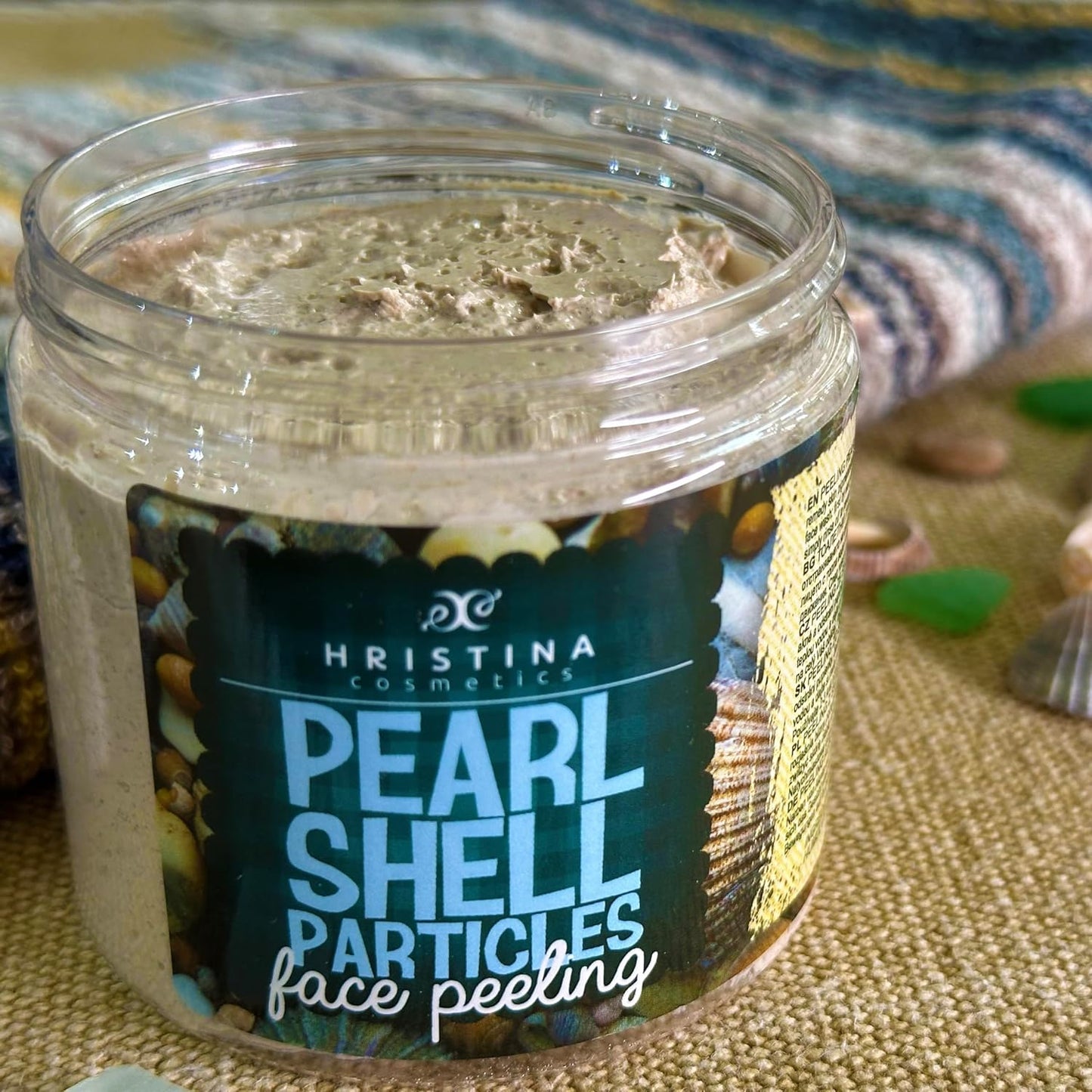 Face Scrub with Shell Particles | Enhance Your Skin with Pearl Elegance - Radiant Glow Exfoliating Scrub for Soft, Smooth, and Nourished Appearance