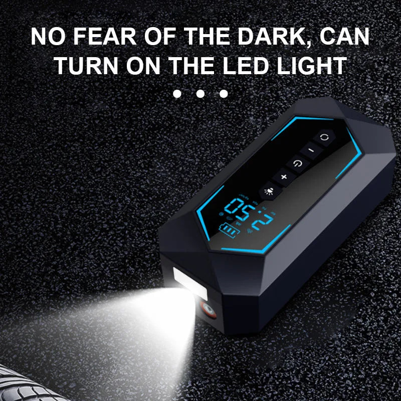 Car Air Pump Portable Electric Tire Pump Air Pump Handheld Wireless Wired Digital Display Charging Pump Car Accessories