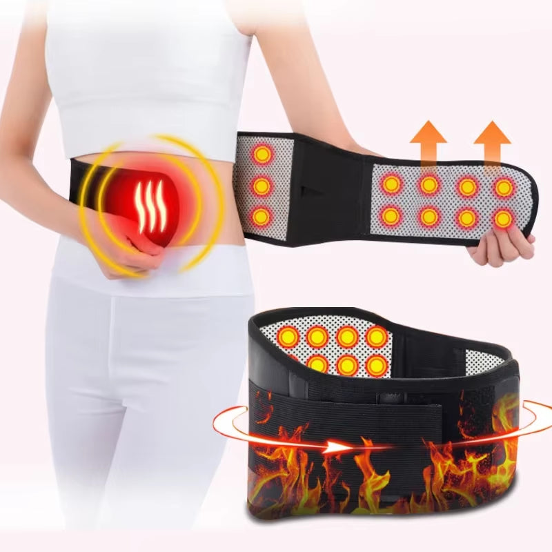 Self-Heating Magnetic Back and Waist Massager Support Belt Therapy Lumbar Waist Support Belt Gym Sports Back Relieve Waist Pain