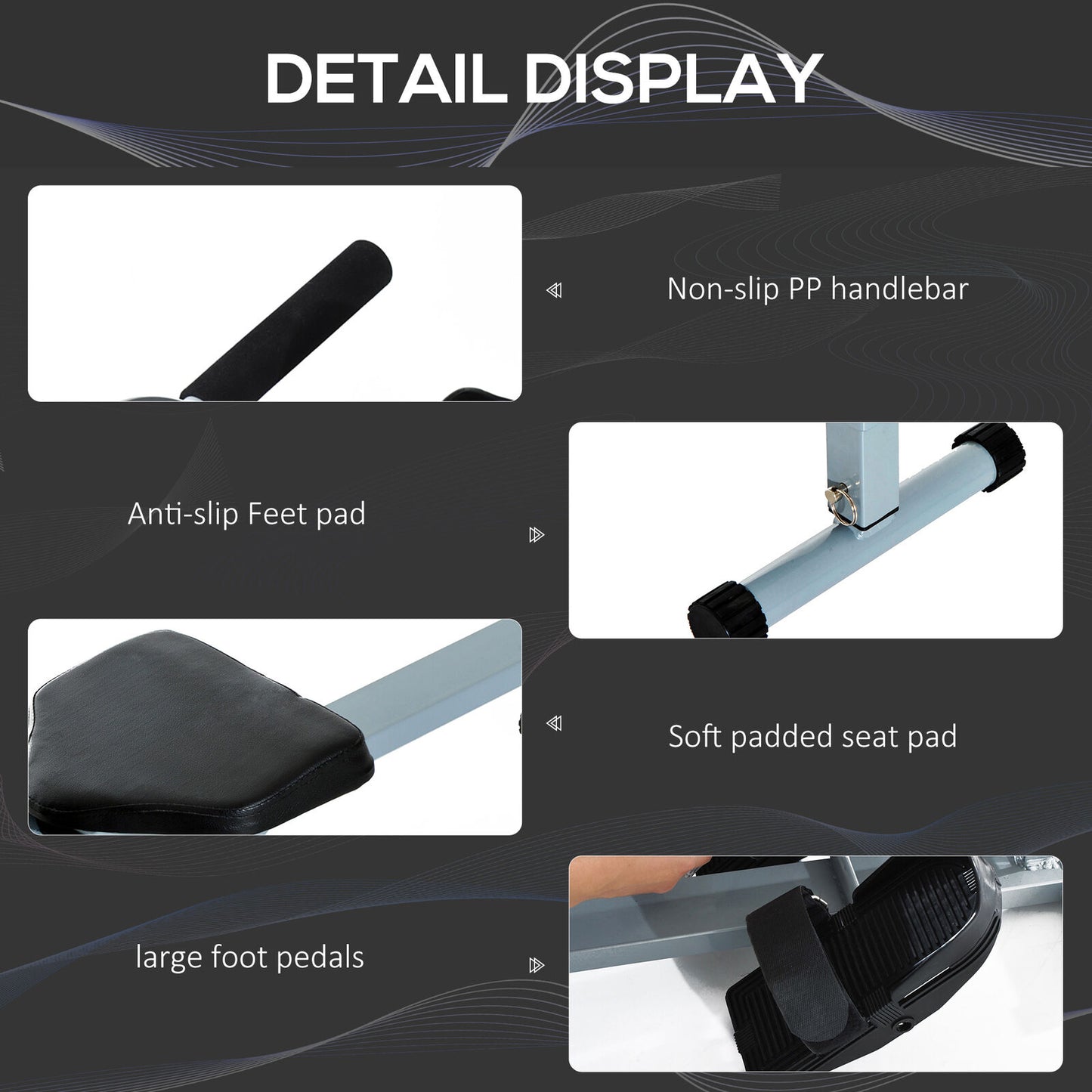 New Rowing Machine for Home Cardio Fitness Workout and Gym Training Fitness