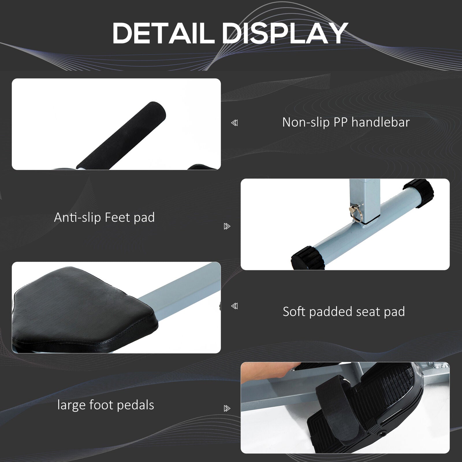 New Rowing Machine for Home Cardio Fitness Workout and Gym Training Fitness