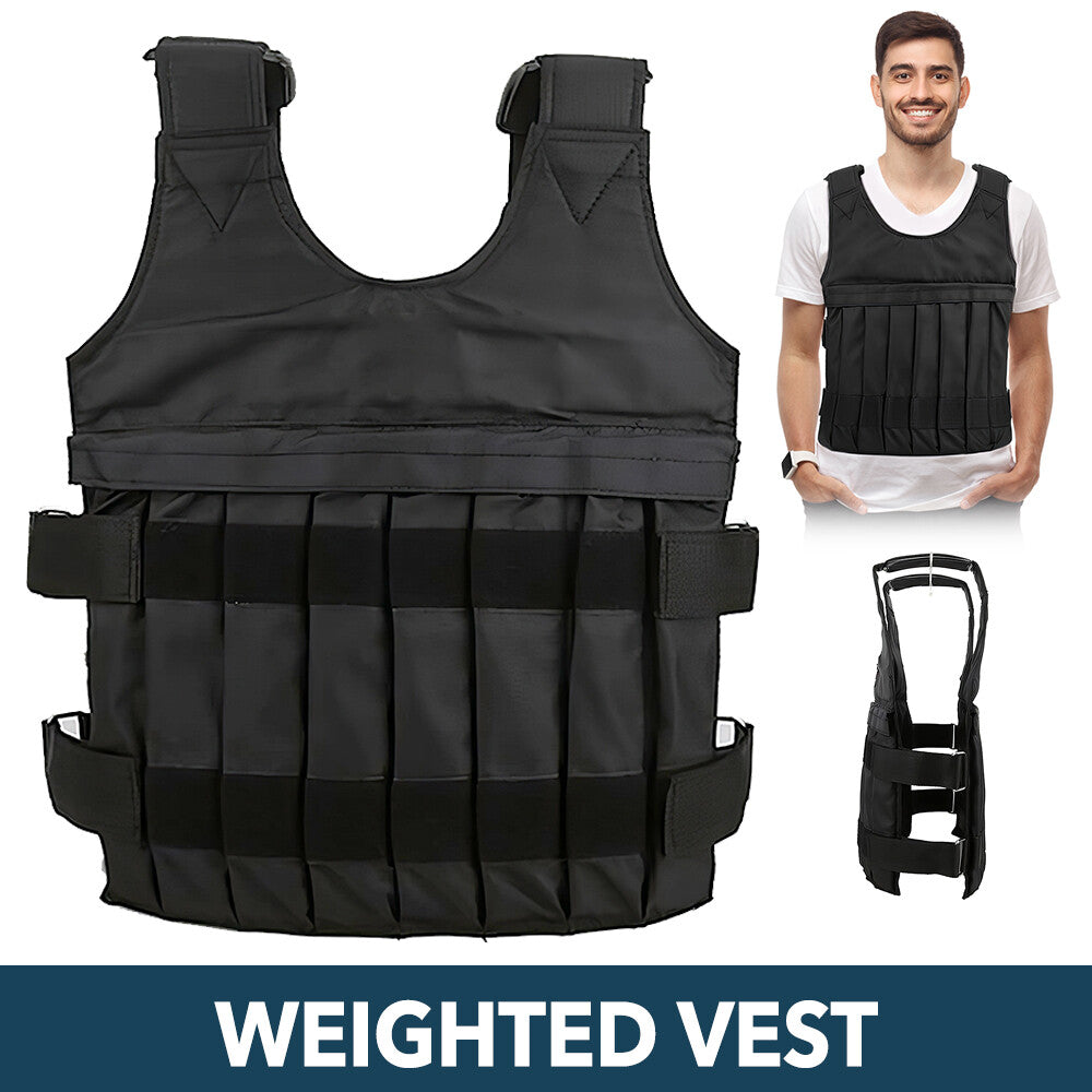 Weighted Training Vest 20KG/50KG – Adjustable Fitness Vest for Running, Gym & Strength Training