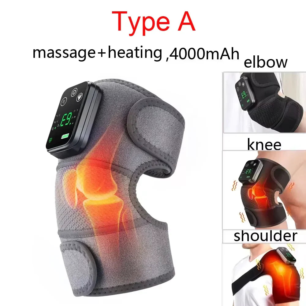 Electric Heated Vibration Knee Massager – Pain Relief, Joint Support & Improved Mobility