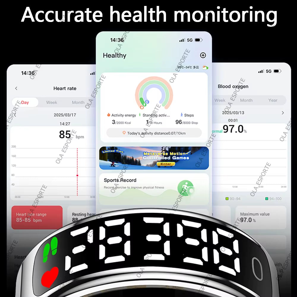 3-Pack Soft Silicone Sport Bands — Replacement Straps for Fitness Trackers