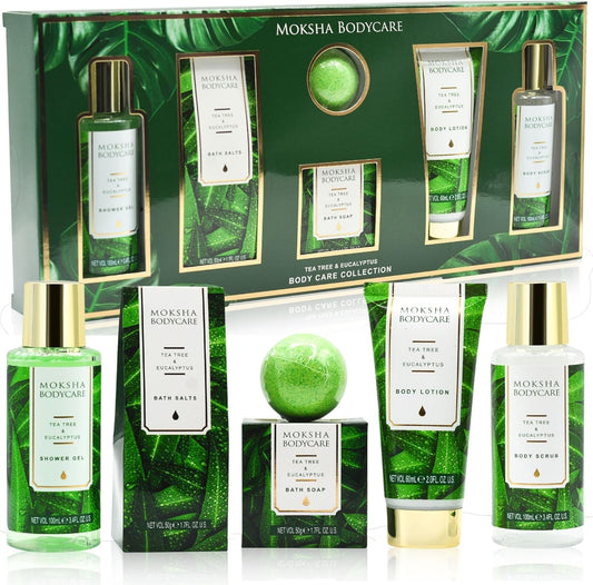 Spa Gift Sets for Women, Tea Tree Bath Gift Set with Body Lotion, Shower Gel, Spa Sets Gifts, Pamper Gifts for Women, Birthday Gifts Mothers Day Gifts, Christmas Gifts
