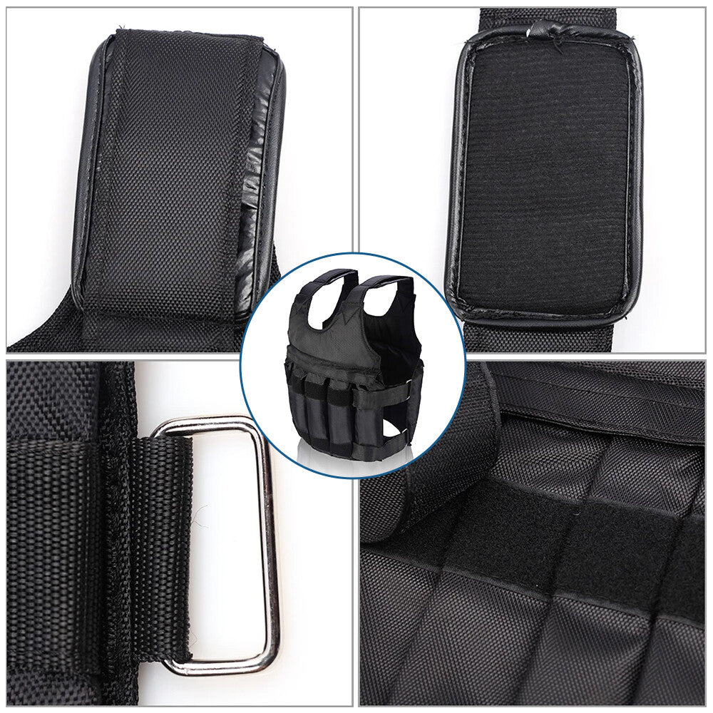 Weighted Training Vest 20KG/50KG – Adjustable Fitness Vest for Running, Gym & Strength Training