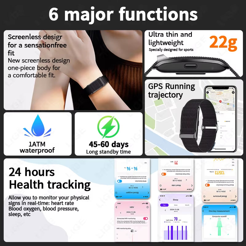 Smart Fitness Watch with Heart Rate & Calorie Tracking