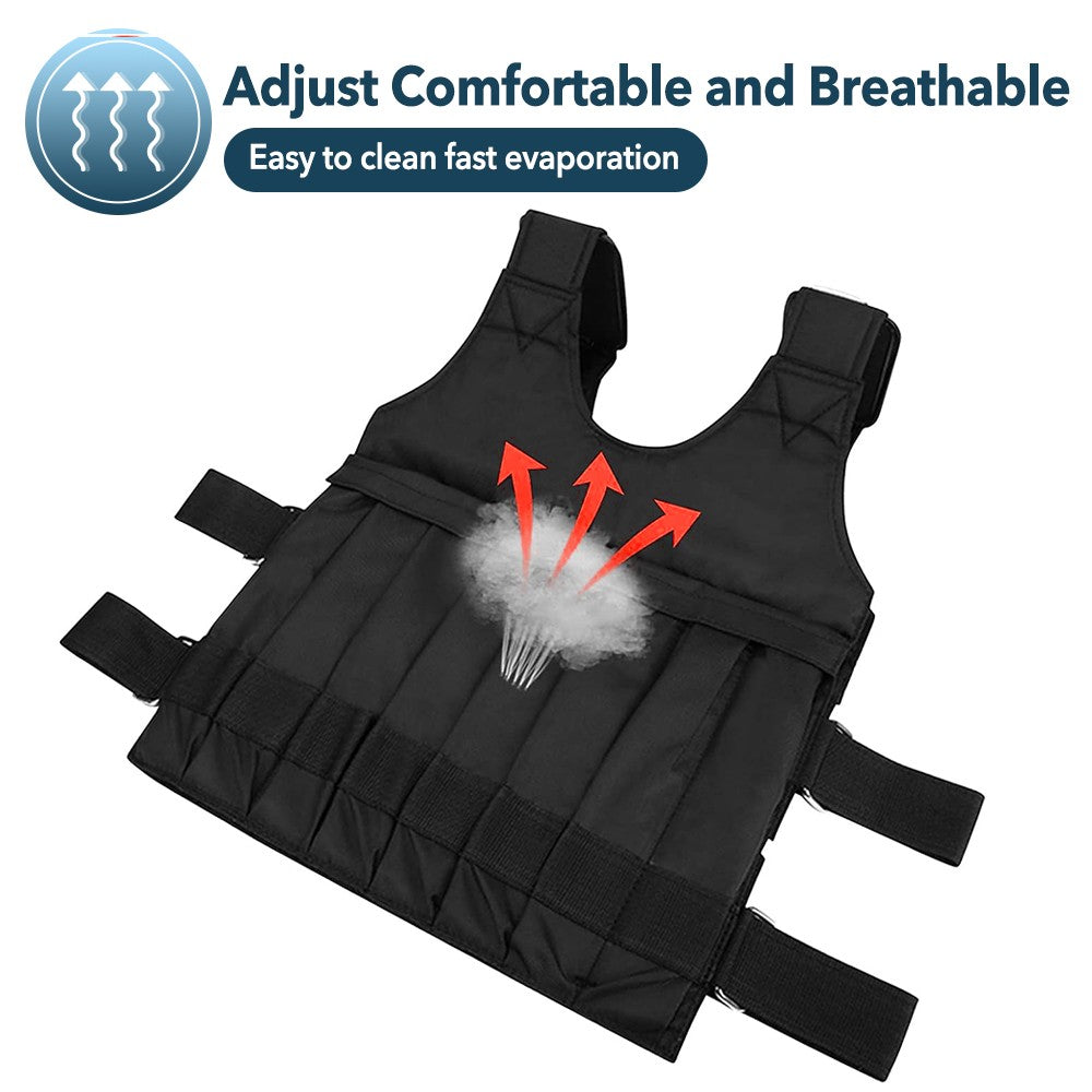 20KG Adjustable Weight Vest – Weighted Training Vest for Home & Gym Workouts (Men & Women)