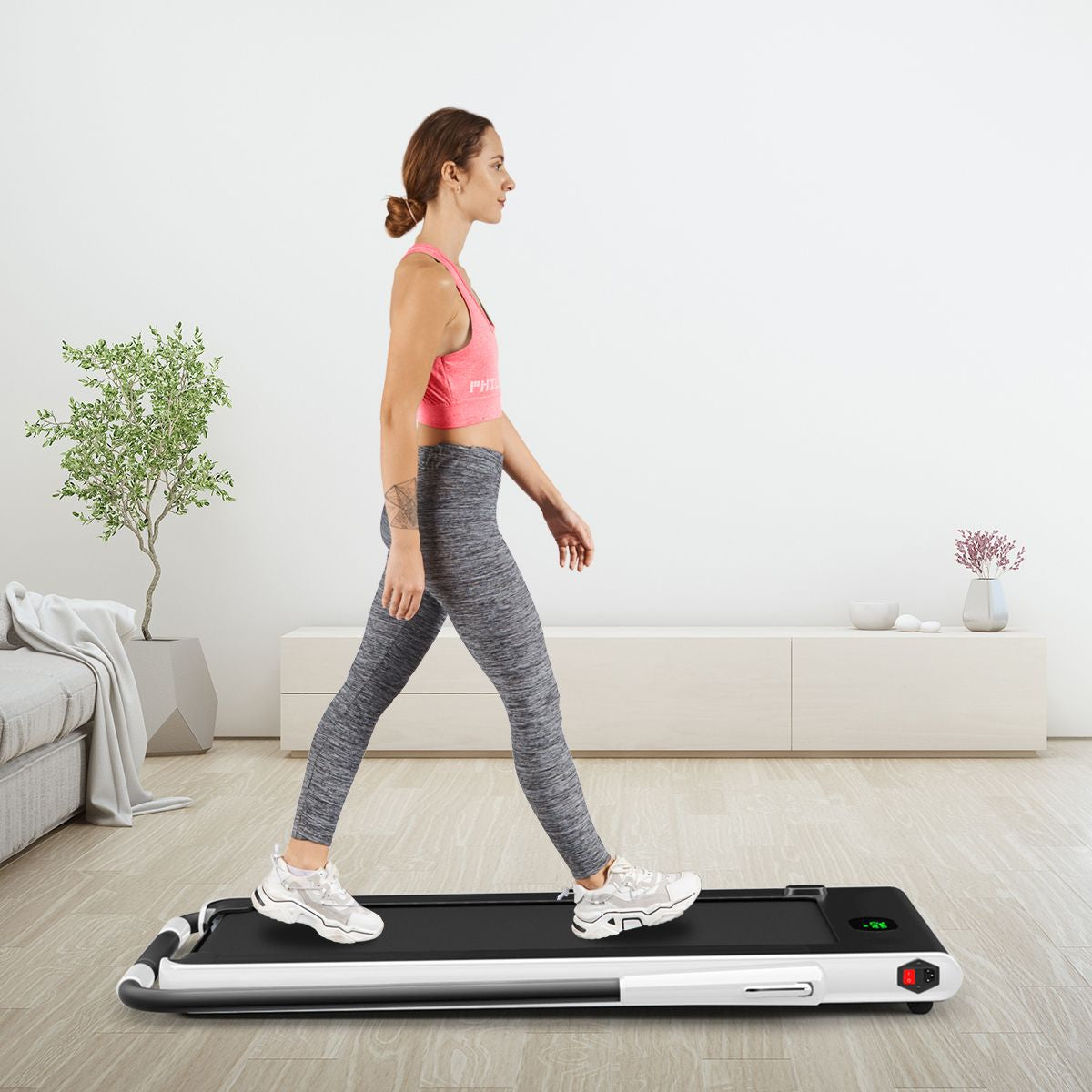 Foldable Electric Treadmill with LED Display & Bluetooth Speaker – Home Cardio Machine