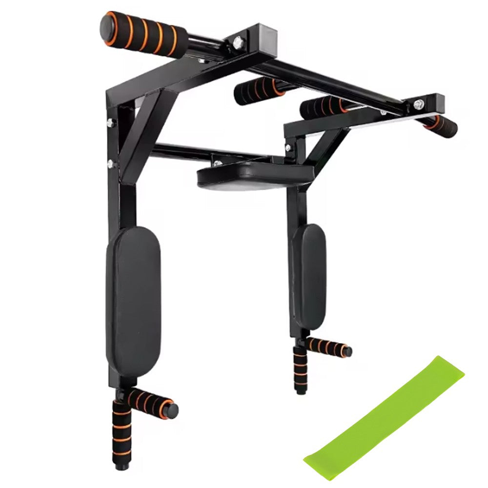 Heavy-Duty Wall Mounted Pull Up Bar & Dip Station – Multi-Gym Home Workout Tower