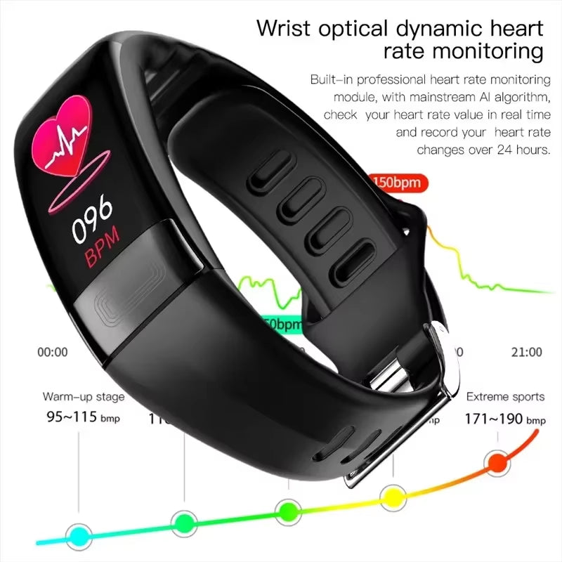 P11 plus Smart Bracelet Smartwatch Ekg Smart Wristband Waterproof Activity Tracker Heart Rate Smartband Fitness Bracelet for Men