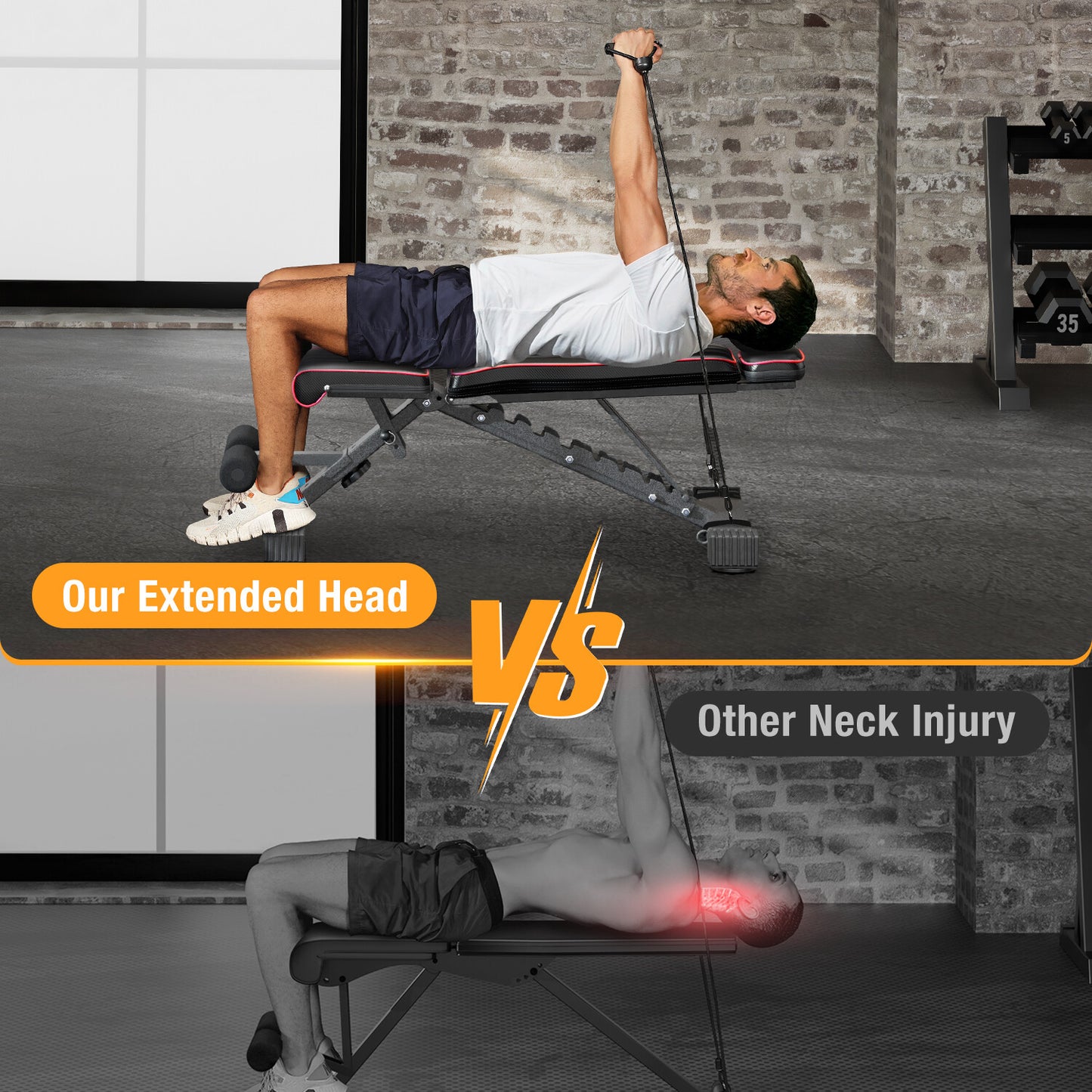 300KG Foldable Adjustable Dumbbell Bench – Heavy-Duty Home Gym Weight Bench (UK)