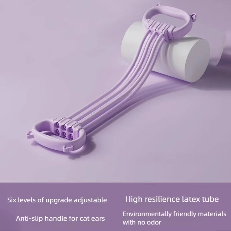 Stretch Strap Yoga 6 Ropes Adjusted Tensioner Yoga Tool Open Back Practice Shoulder Yoga Stretching Belt Elastic Stretch Band