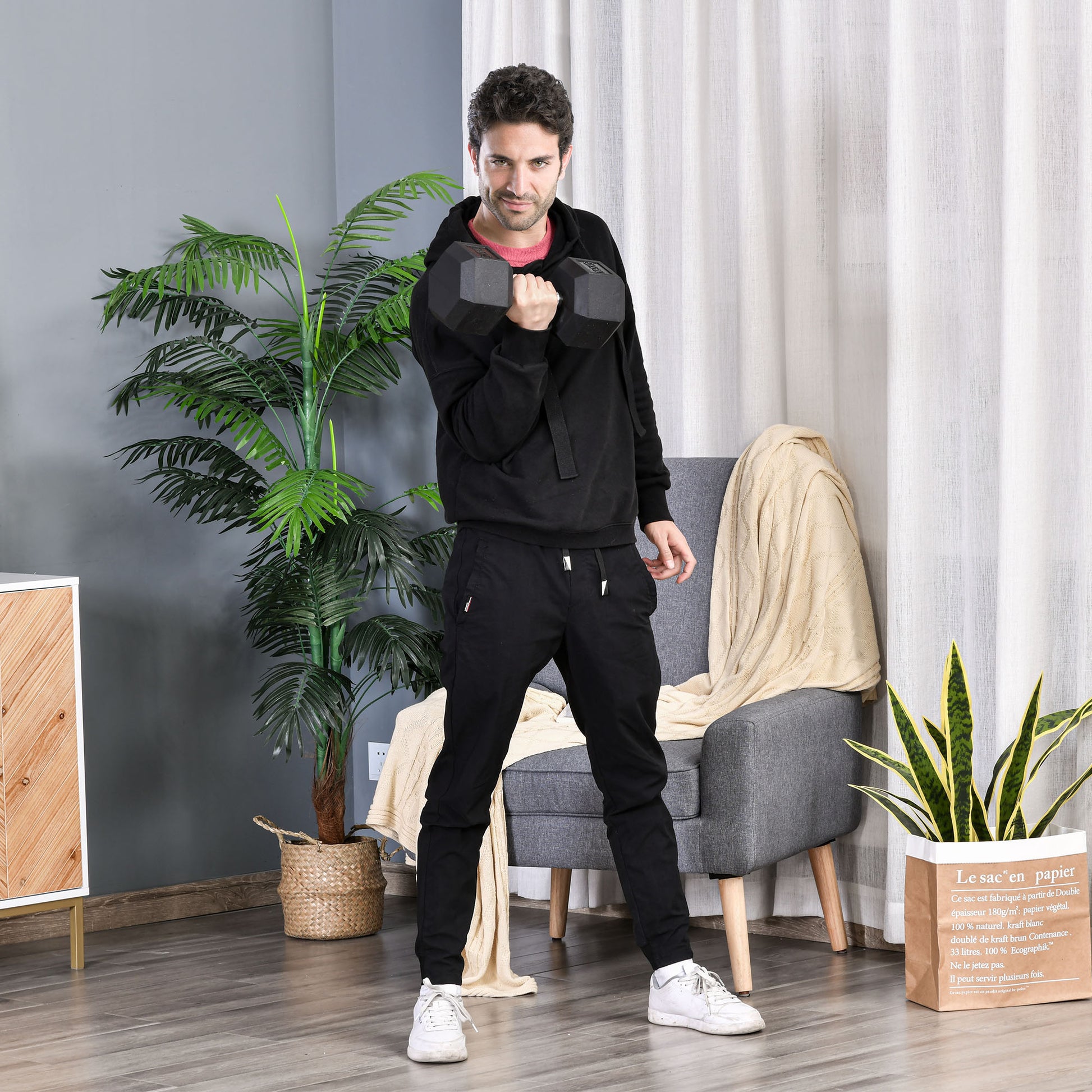 Single Rubber Hex Dumbbell Encased Ergo Weights Home Exercise Gym Fitness