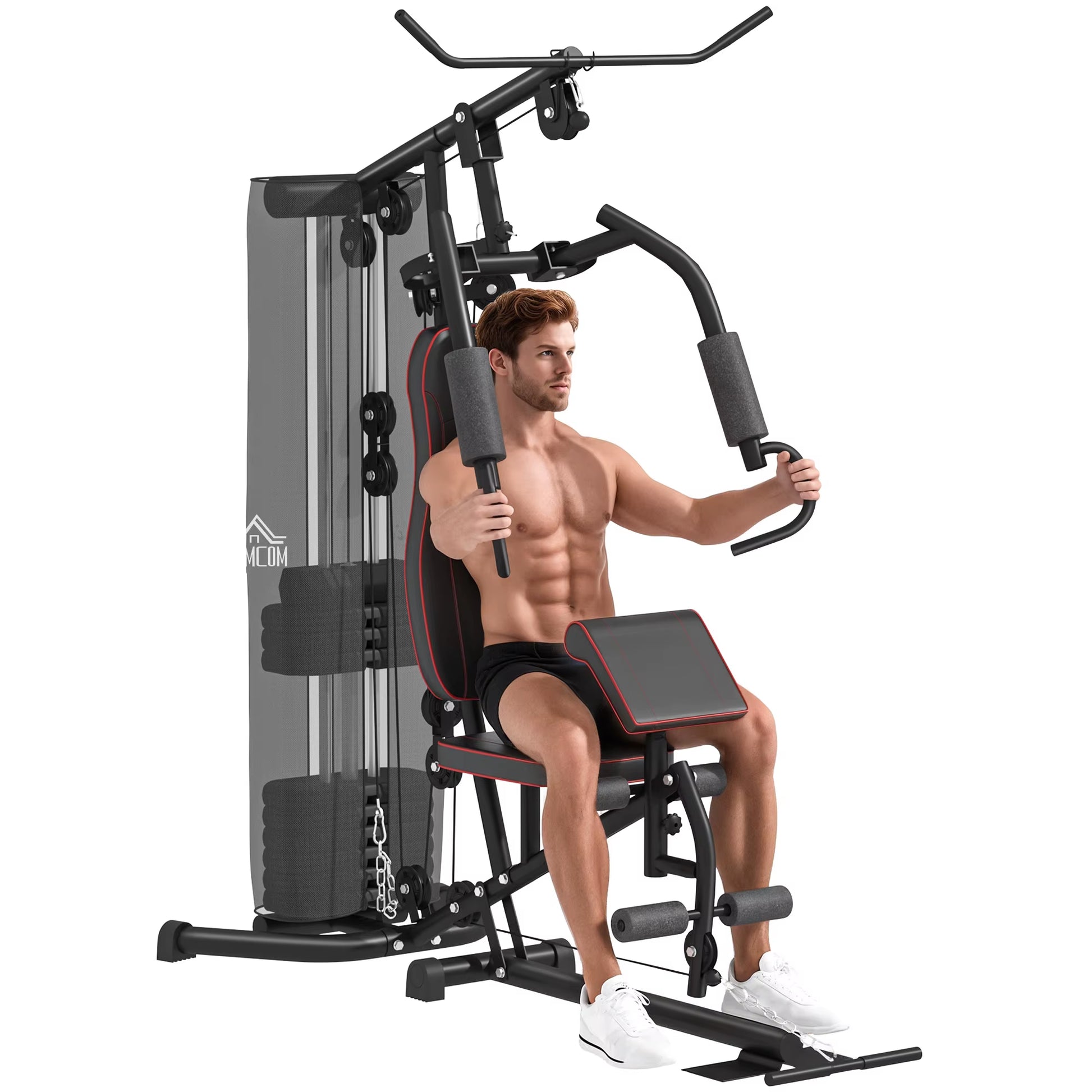 Multifunctional Home Gym Equipment Workout Station, Chest Station, Butterfly Press & Leg Developer