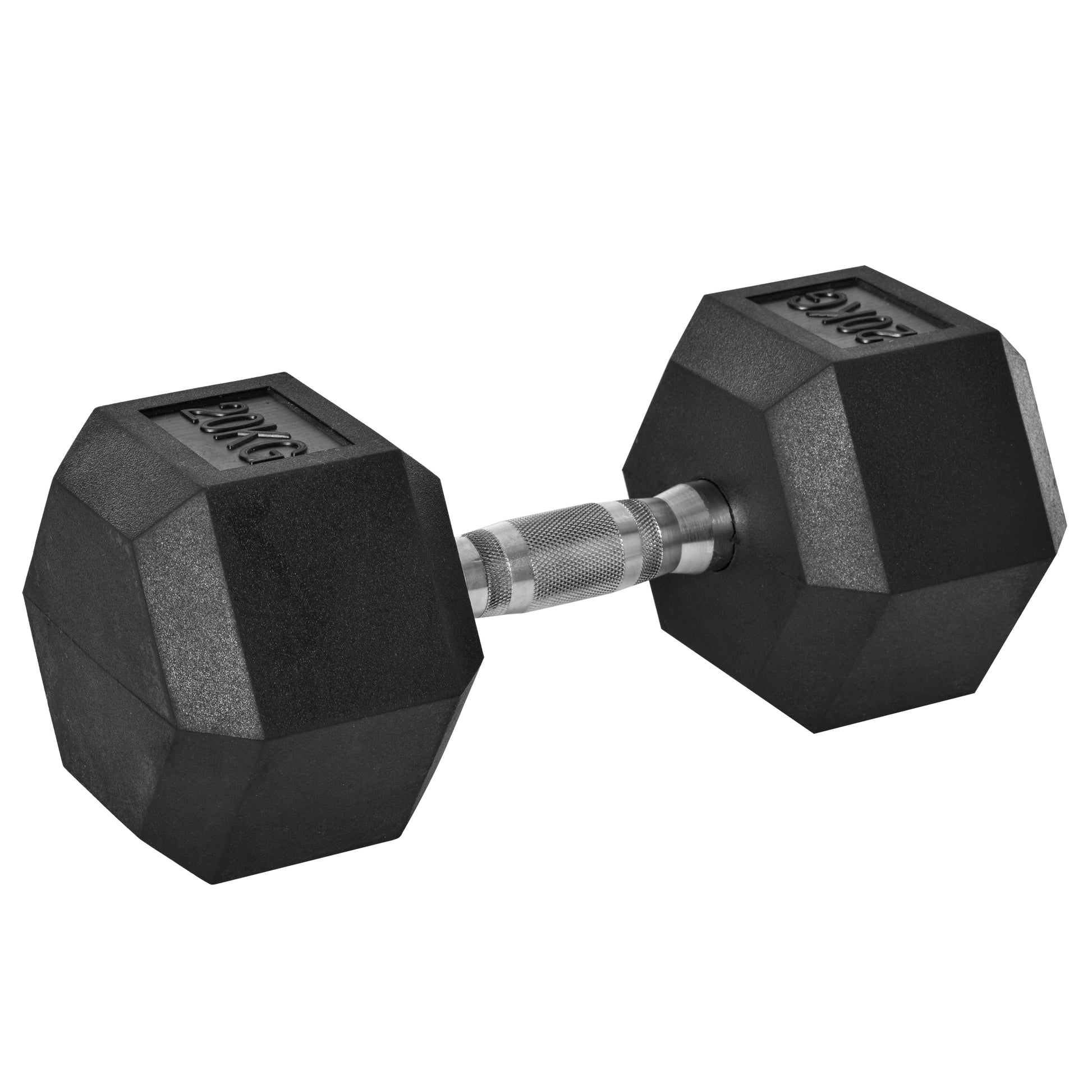 Single Rubber Hex Dumbbell Encased Ergo Weights Home Exercise Gym Fitness