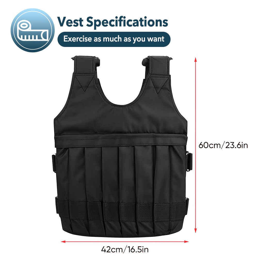 20KG Adjustable Weight Vest – Weighted Training Vest for Home & Gym Workouts (Men & Women)