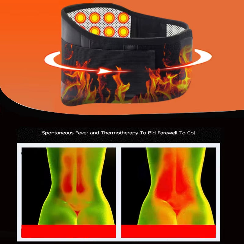 Self-Heating Magnetic Back and Waist Massager Support Belt Therapy Lumbar Waist Support Belt Gym Sports Back Relieve Waist Pain