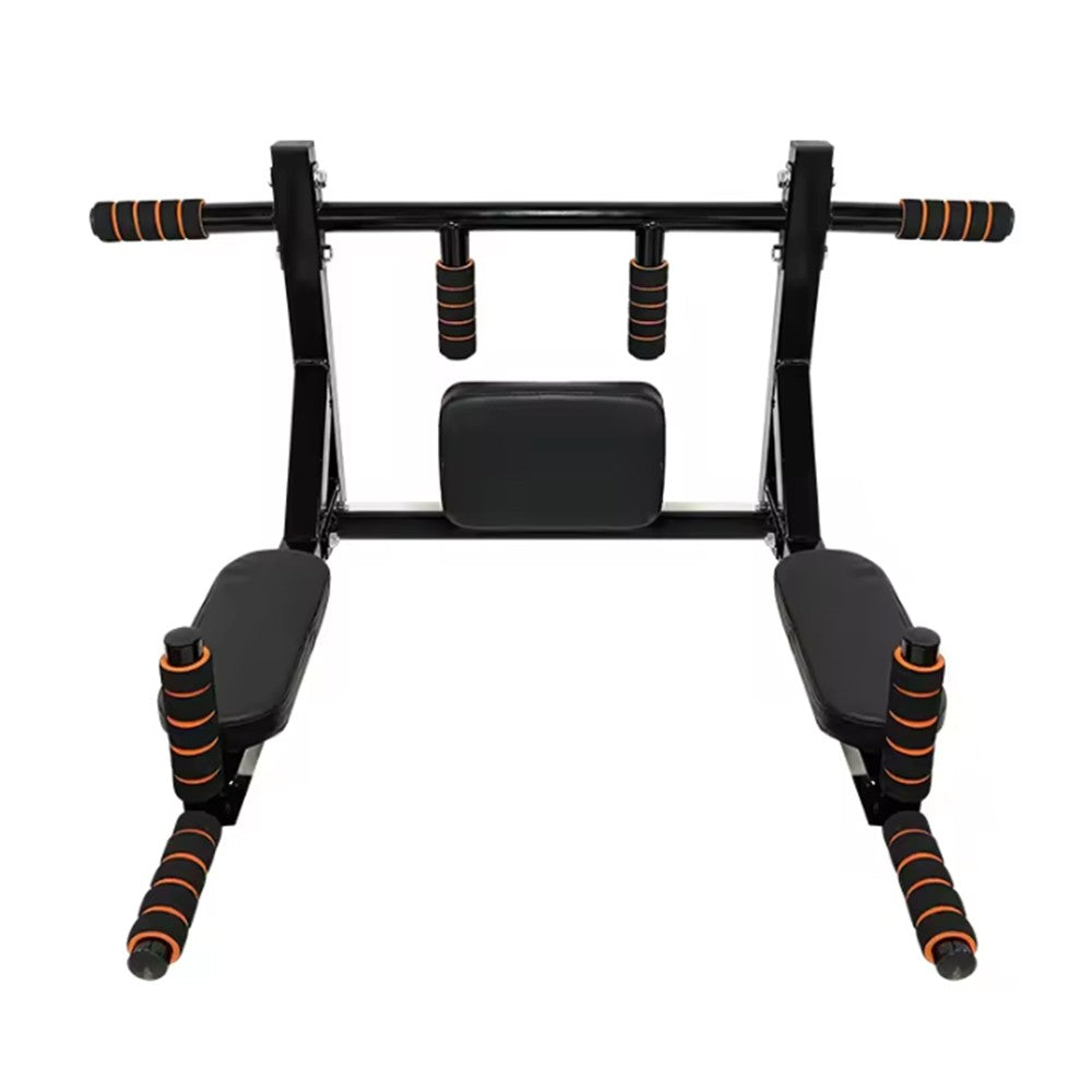 Heavy-Duty Wall Mounted Pull Up Bar & Dip Station – Multi-Gym Home Workout Tower