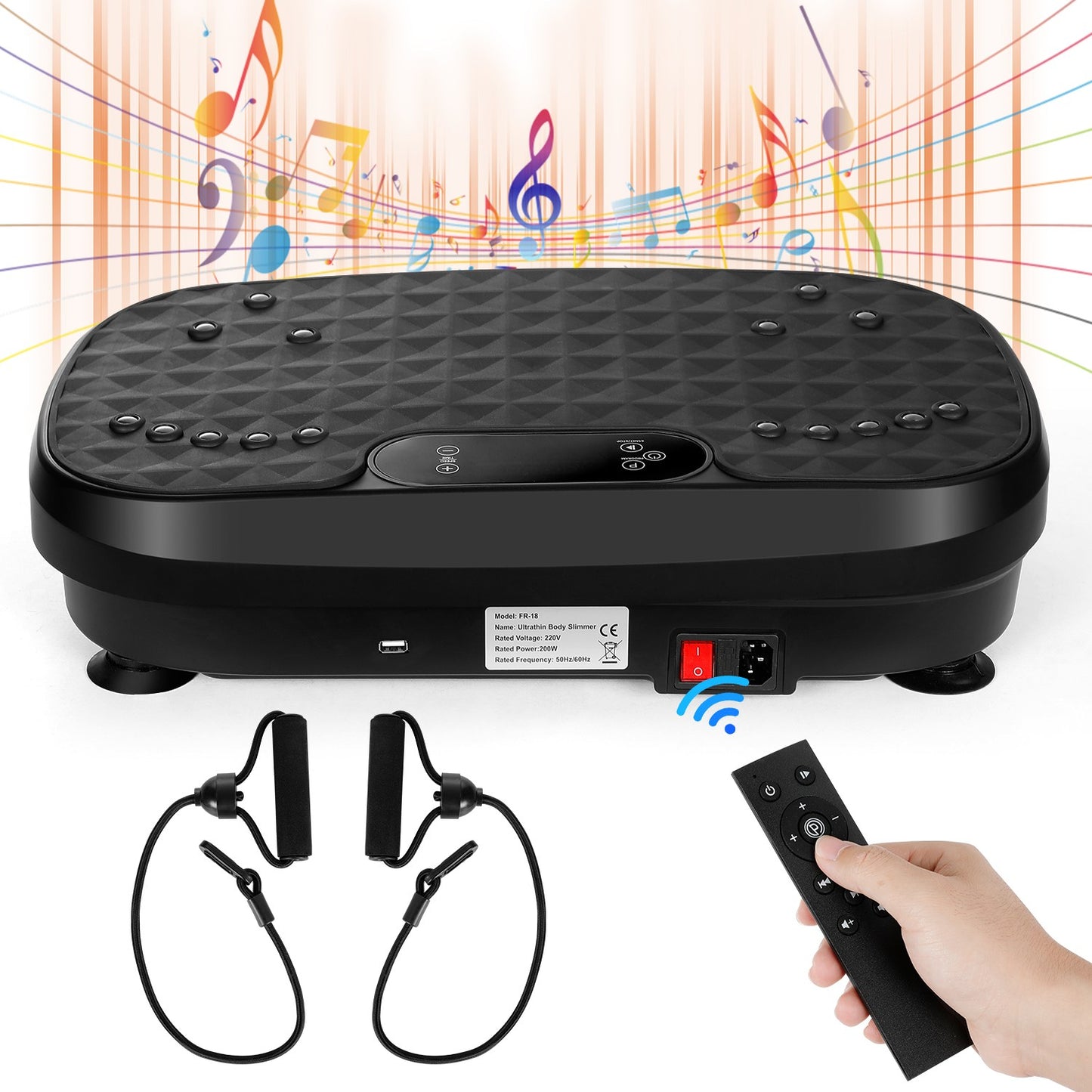 120 Levels Vibration Plate Quiet Compact Vibration Plate Exercise Machine Home