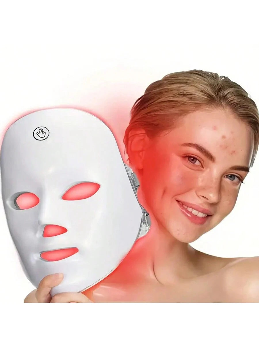 SUNPINT Portable 7-Color LED Face Mask, Skincare Face Mask, for Salon & Home Use, Facial Skin Rejuvenation Light, Mother'S Day Gift
