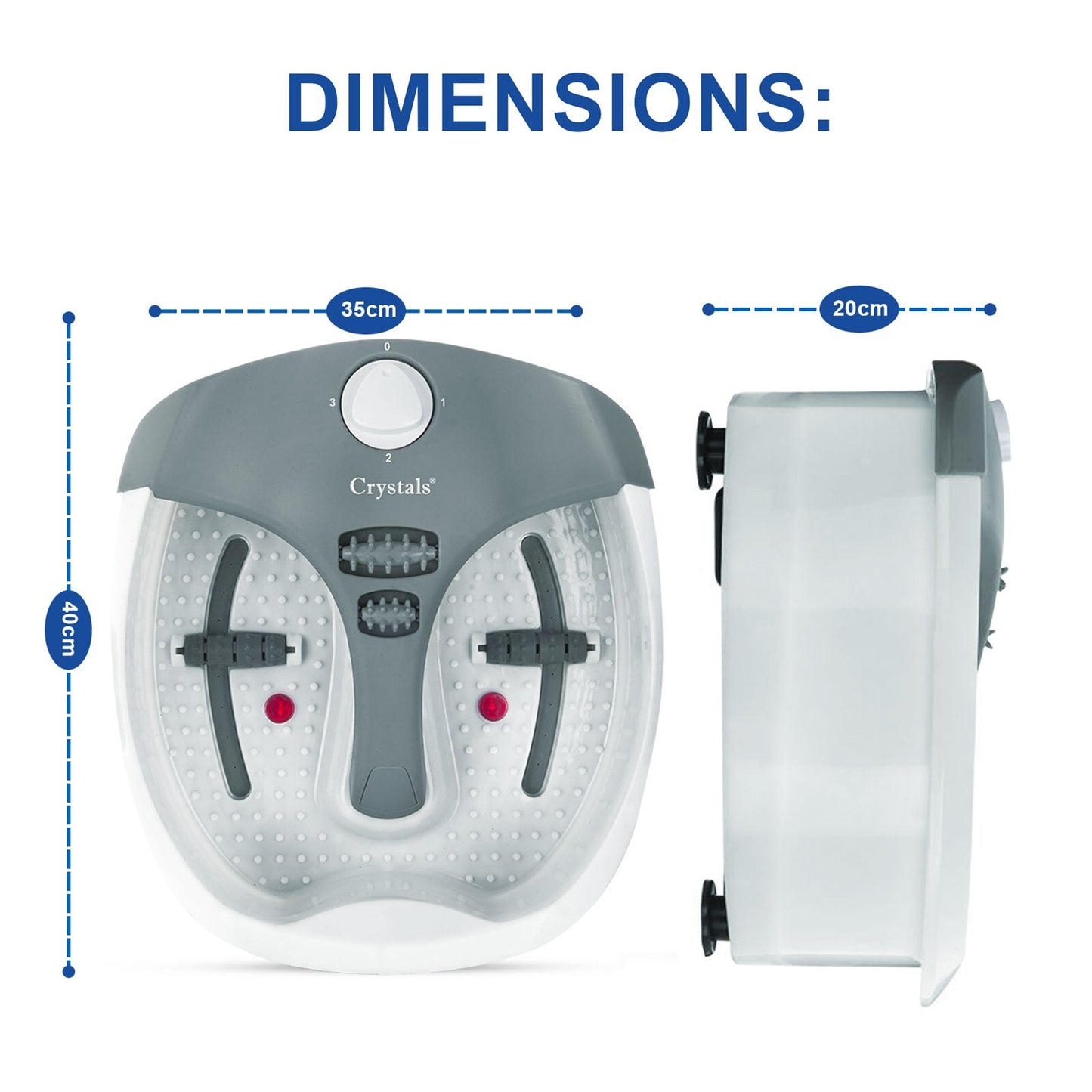 Electric Foot Spa with Heat & Vibration – Infrared Massage & Pedicure Bath