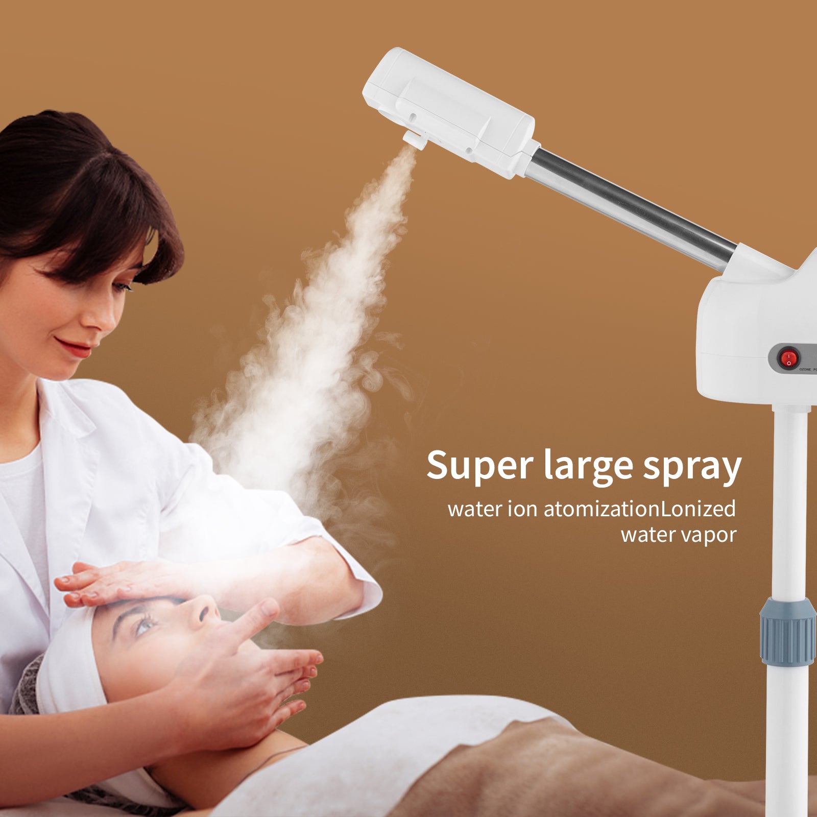 ABS Shell PC Water Cup Cross Iron Pin with 3X Magnifying Glass White Spray Machine