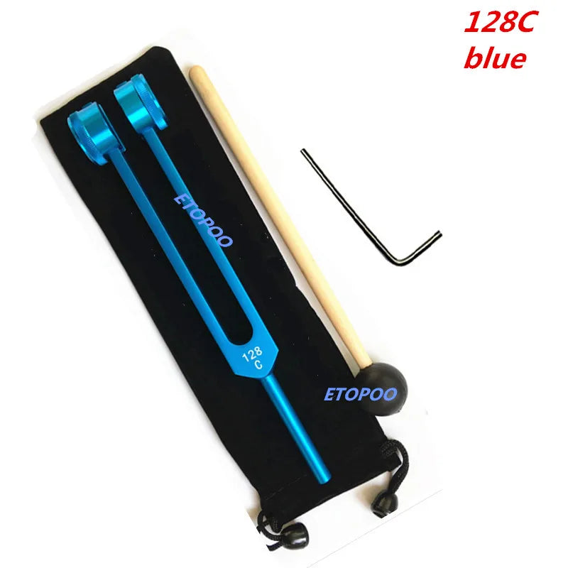 128Hz 256HZ 512C MI528 C64 Medical Neurological Tuning Fork Sets for Sound Healing Therapy Aluminum Alloy Multiple Color Choice