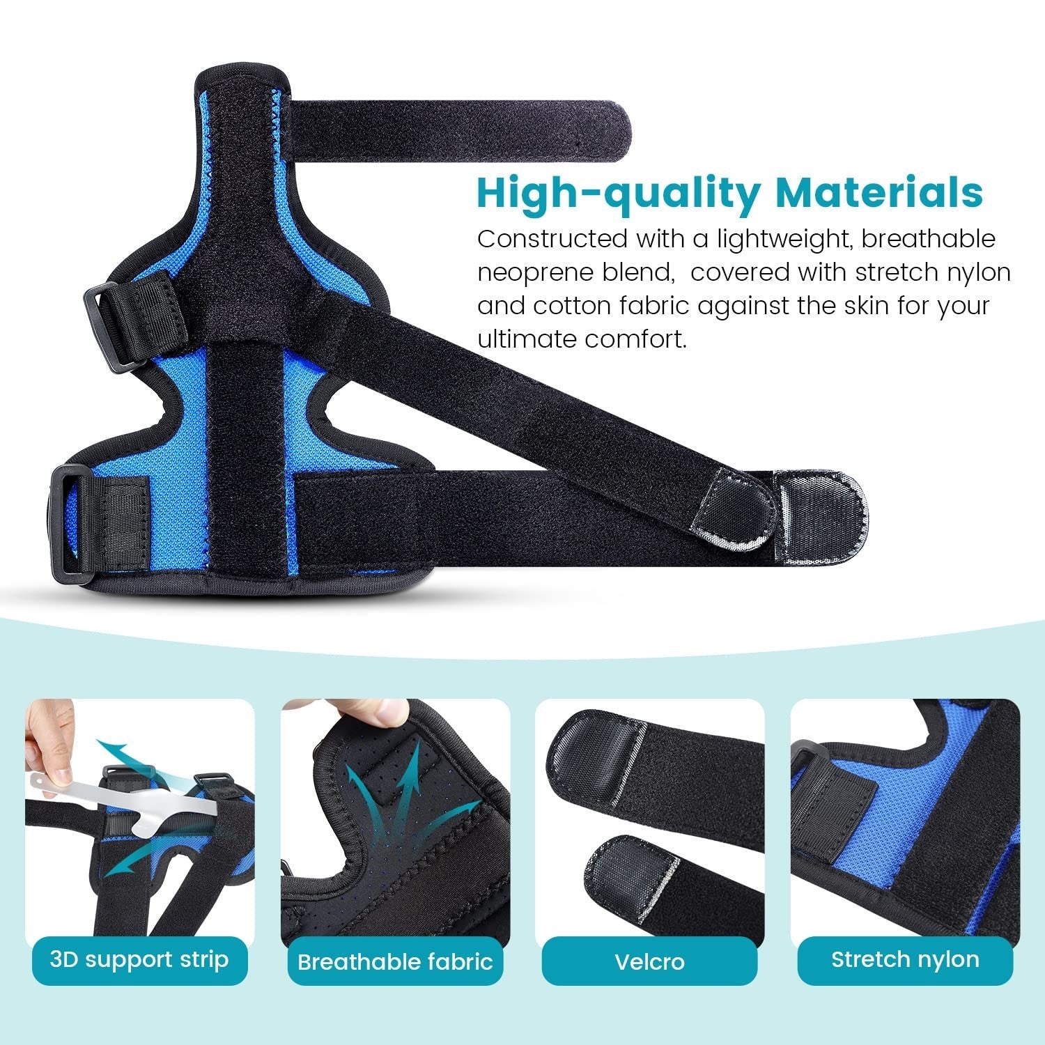 Thumb Spica Splint Brace Adjustable Support for Both Hands Thumb and Wrist