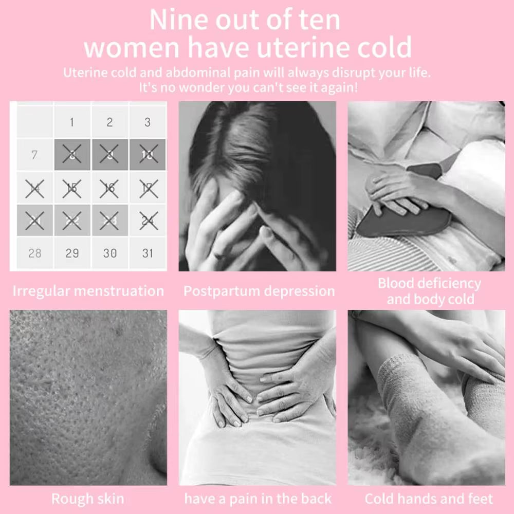 Electric Massager for Menstrual Cramps Abdomen Waist Heating Pad Women Period Relief Device Uterus Warmer Belt USB Rechargeable