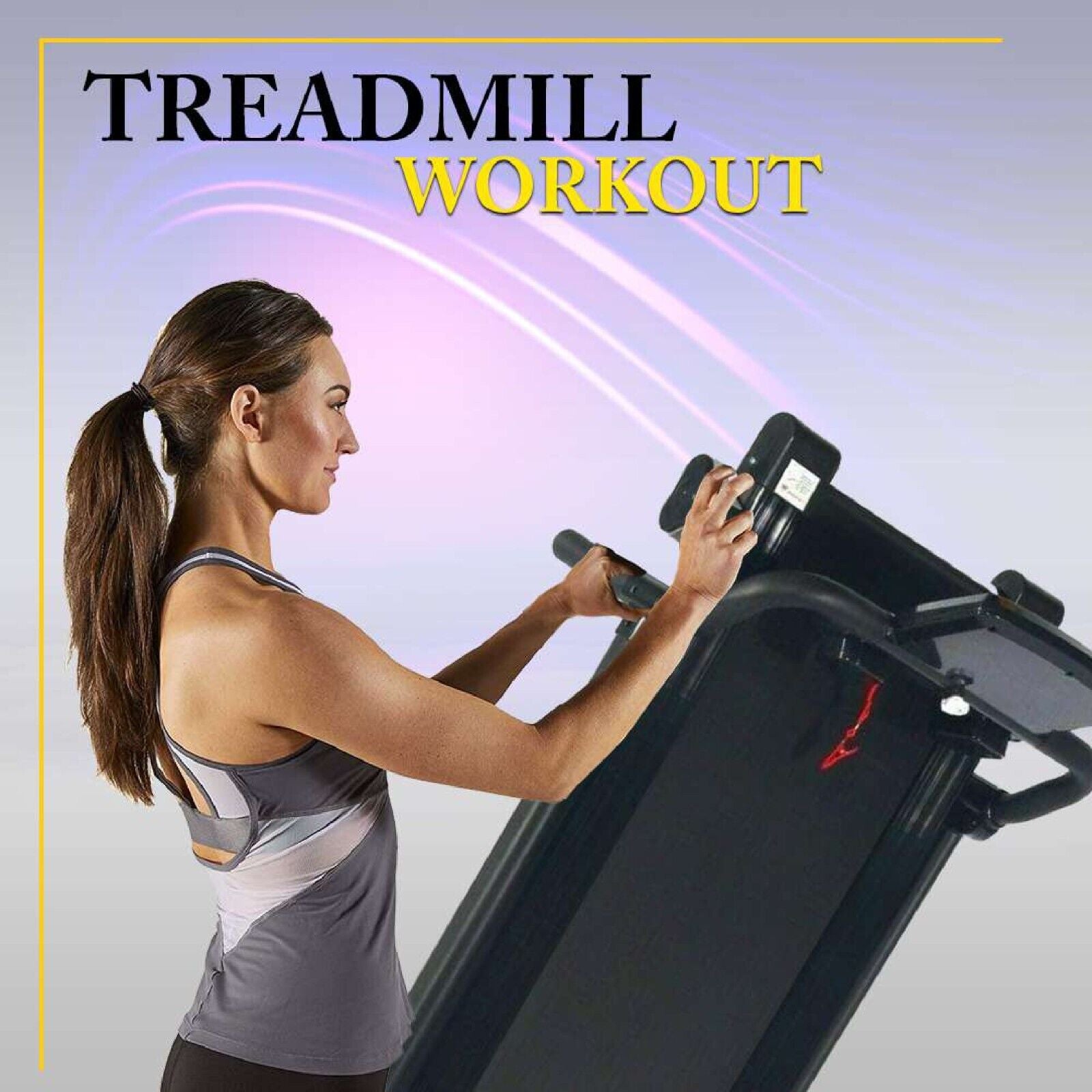 Electric Motorised Treadmill Folding Running Walking Machine Home Gym Workout