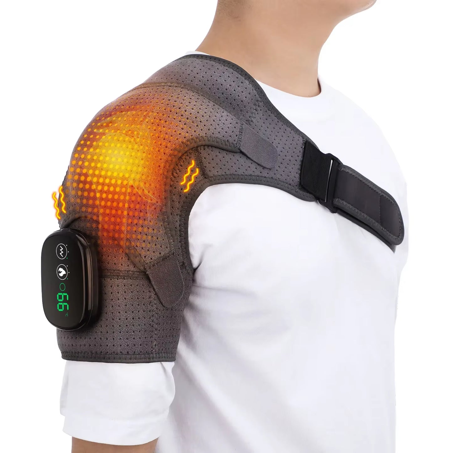 Electric Heated Shoulder & Back Relaxation Pad — Muscle Soothing Wrap