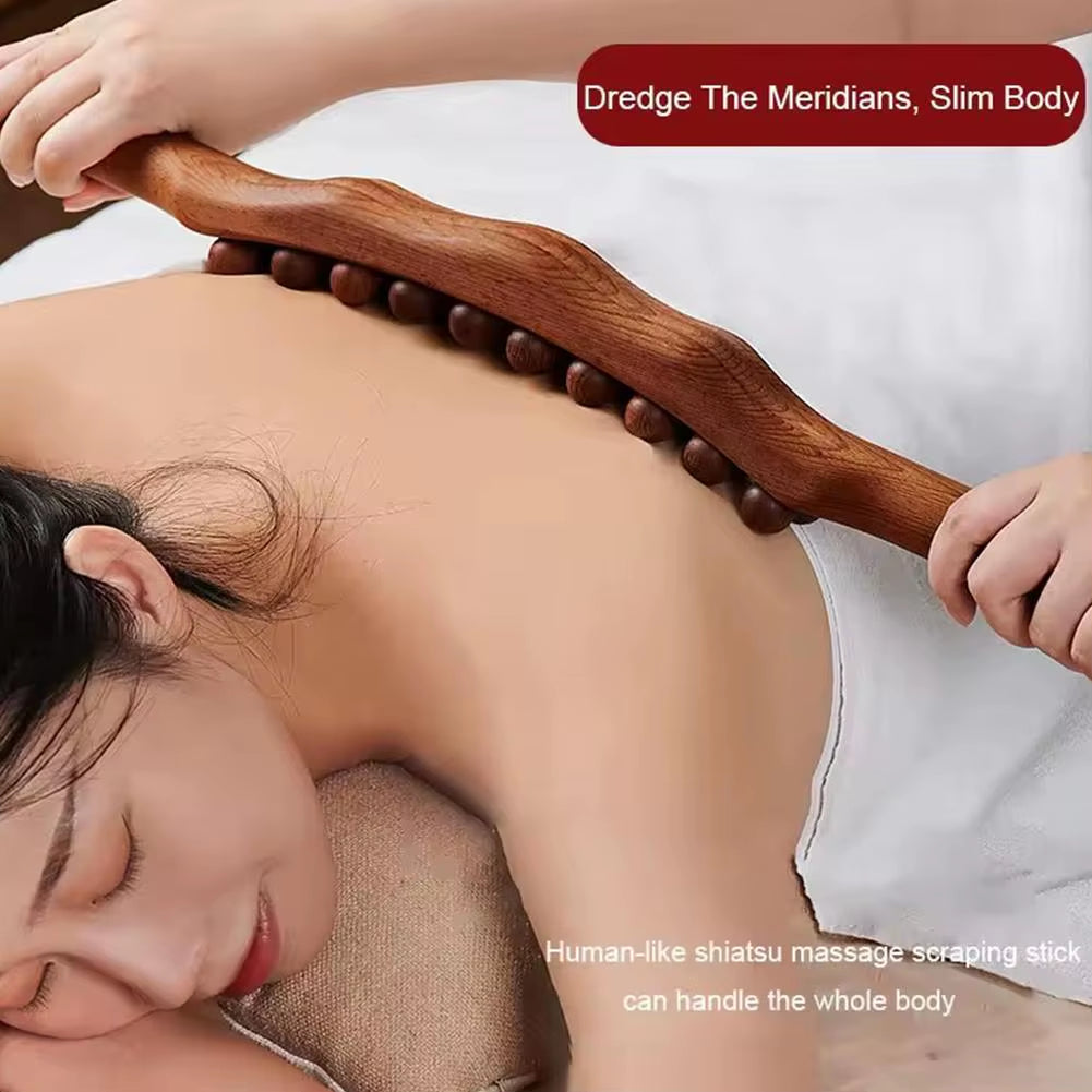 Wood Stick Tools Chinese Tradition Wooden Therapy Scraping Lymphatic Drainage Massager for the Waist Legs Neck Back
