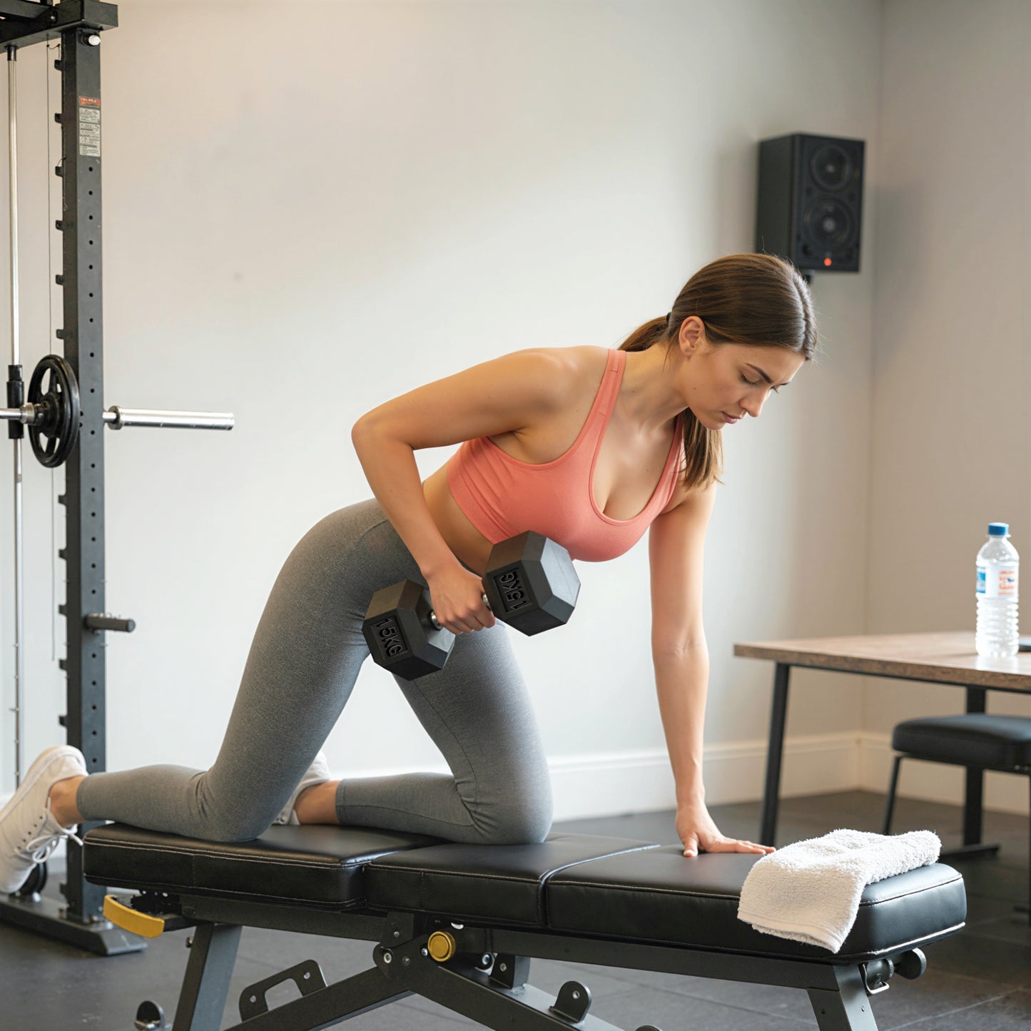 Single Rubber Hex Dumbbell Encased Ergo Weights Home Exercise Gym Fitness