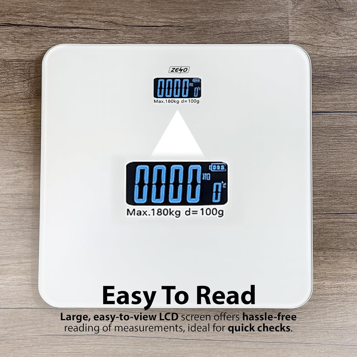 Digital Bathroom Scale – LCD Display Body Weight Scale (High Precision)