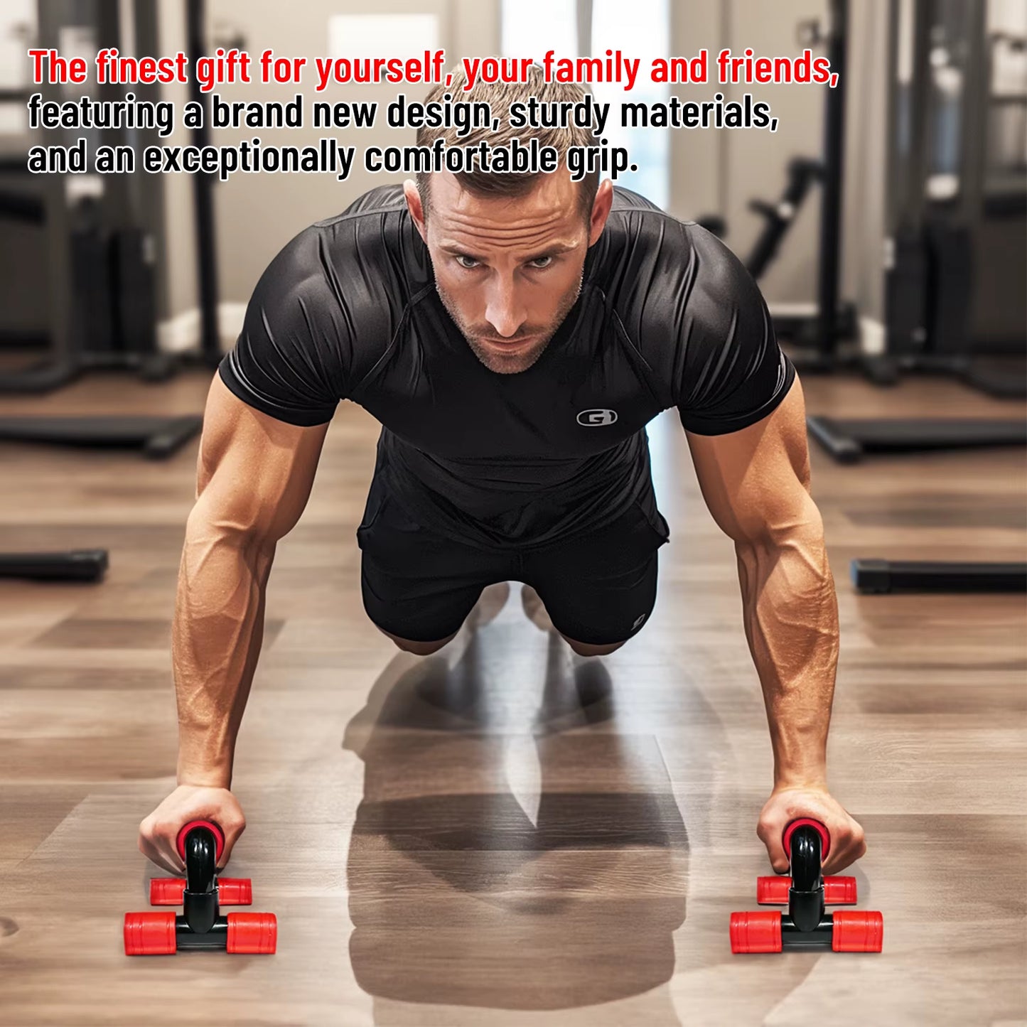 AVIVOR Push up Bars - Robust Handle Generous Foam Anti-Slip Footpads Workout Stands for Strength Training, Push up Stands