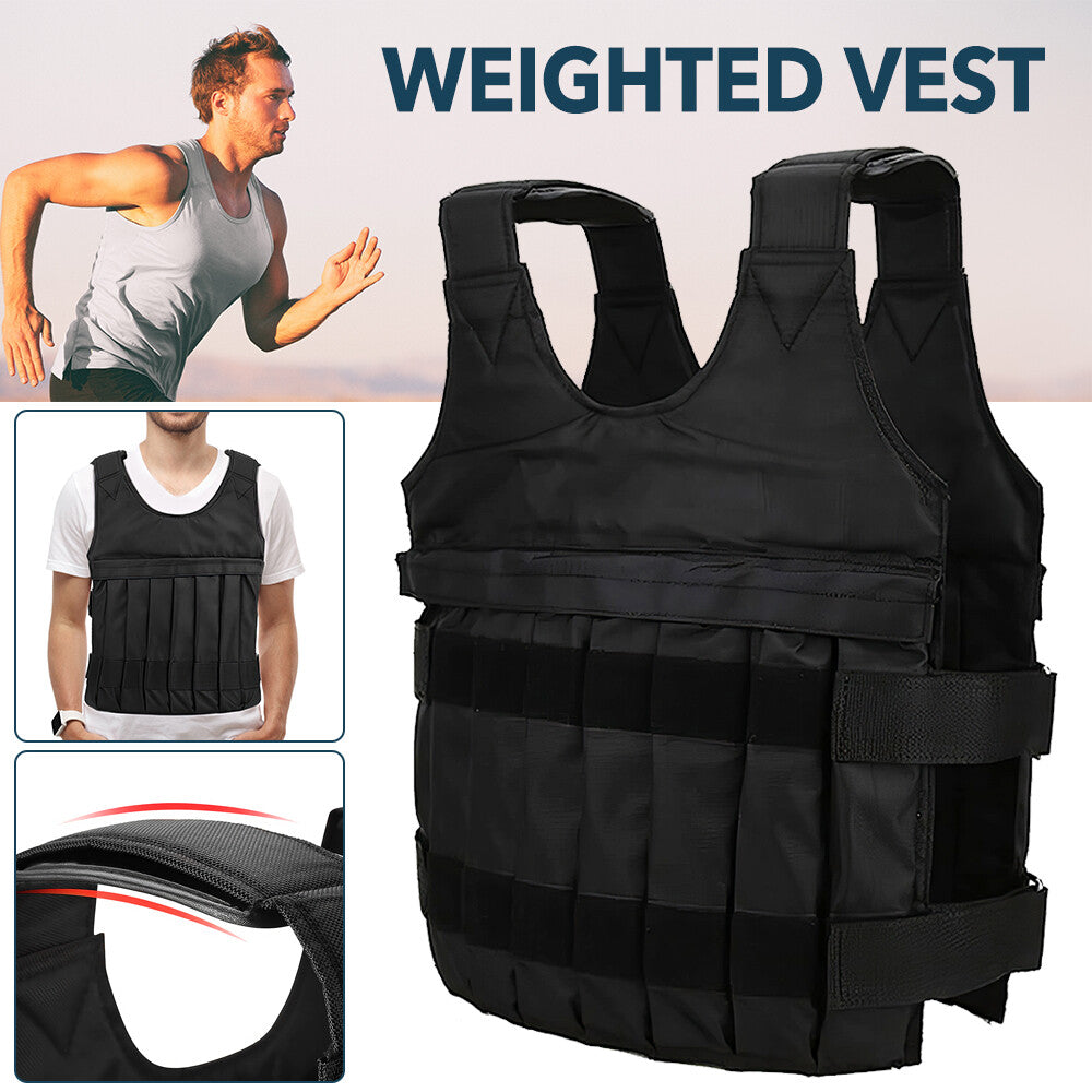 Weighted Training Vest 20KG/50KG – Adjustable Fitness Vest for Running, Gym & Strength Training