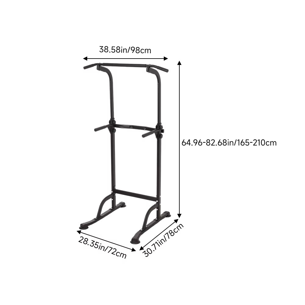 Multi-Functional Power Tower – Adjustable Height Pull Up & Dip Station