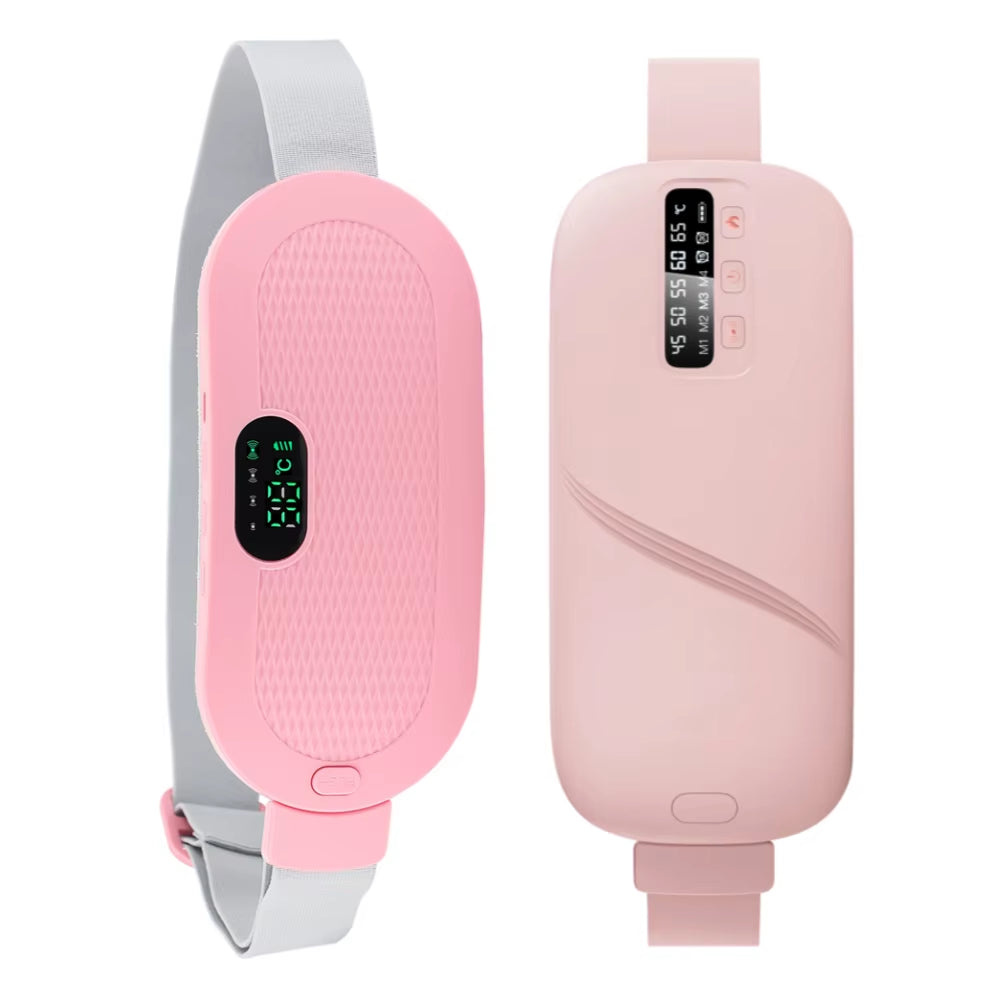 Electric Massager for Menstrual Cramps Abdomen Waist Heating Pad Women Period Relief Device Uterus Warmer Belt USB Rechargeable