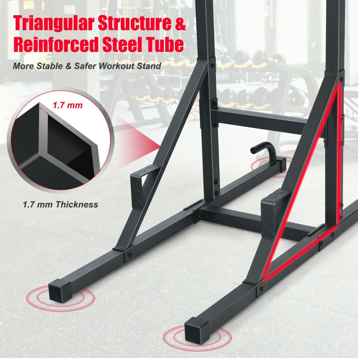 Multi-Function Power Tower Dip Station for Full-Body Strength Training
