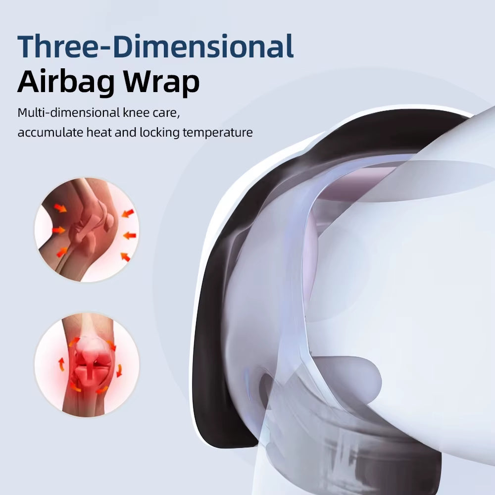 Smart Knee Massager with Heat & Vibration – Pain Relief & Joint Comfort Device