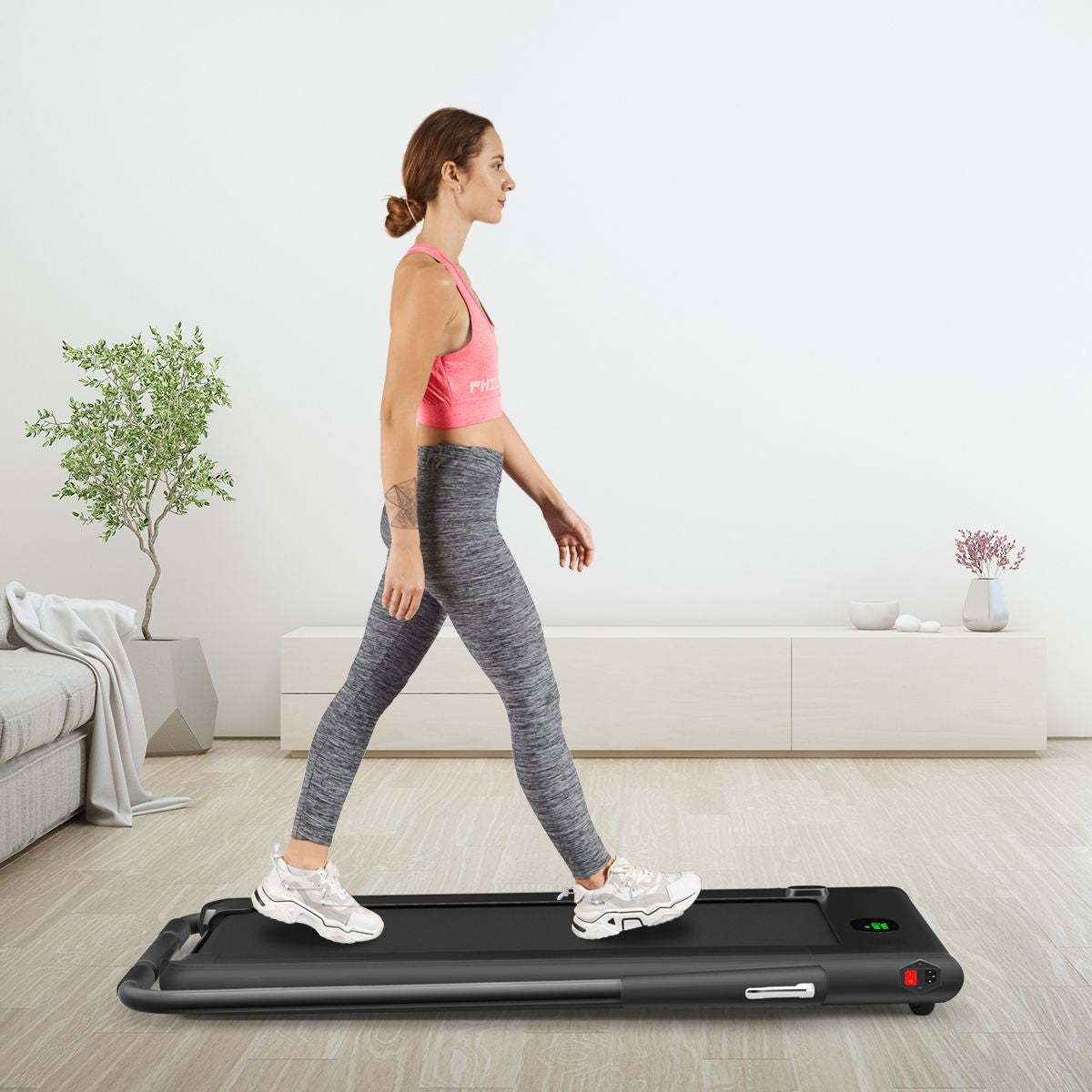 Foldable Electric Treadmill with LED Display & Bluetooth Speaker – Home Cardio Machine