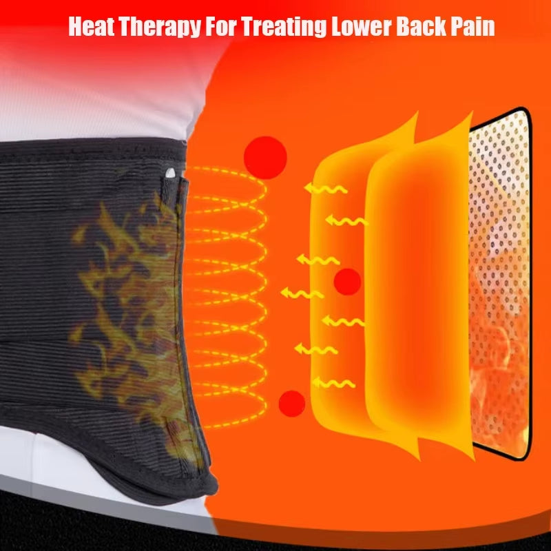 Self-Heating Magnetic Back and Waist Massager Support Belt Therapy Lumbar Waist Support Belt Gym Sports Back Relieve Waist Pain