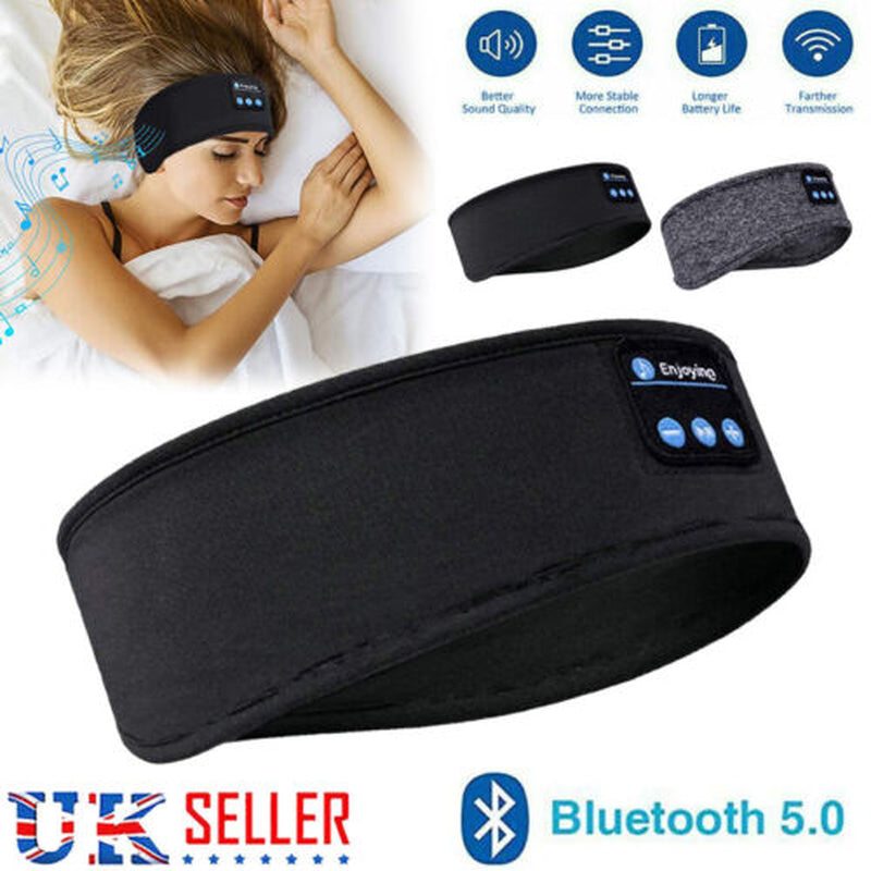 Bluetooth Sleep Headband with Wireless Headphones – Ultra-Soft Eye Mask for Sleep, Relaxation & Travel