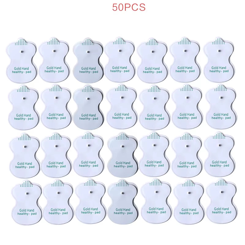 Dual Channel Electric TENS Physiotherapy Massager Relax Muscle Stimulator + 8 Gel Electrode Pads Health Care