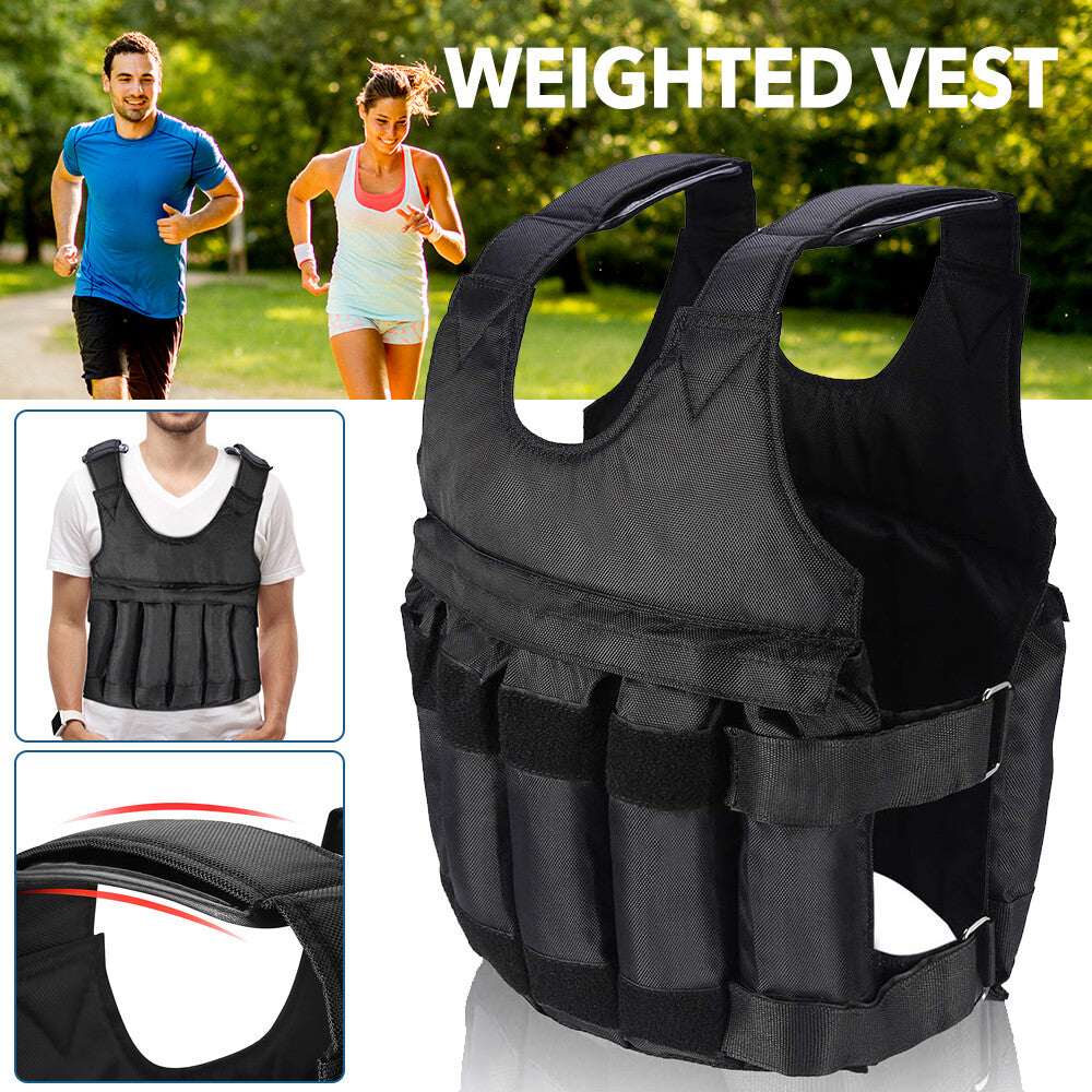 Weighted Training Vest 20KG/50KG – Adjustable Fitness Vest for Running, Gym & Strength Training
