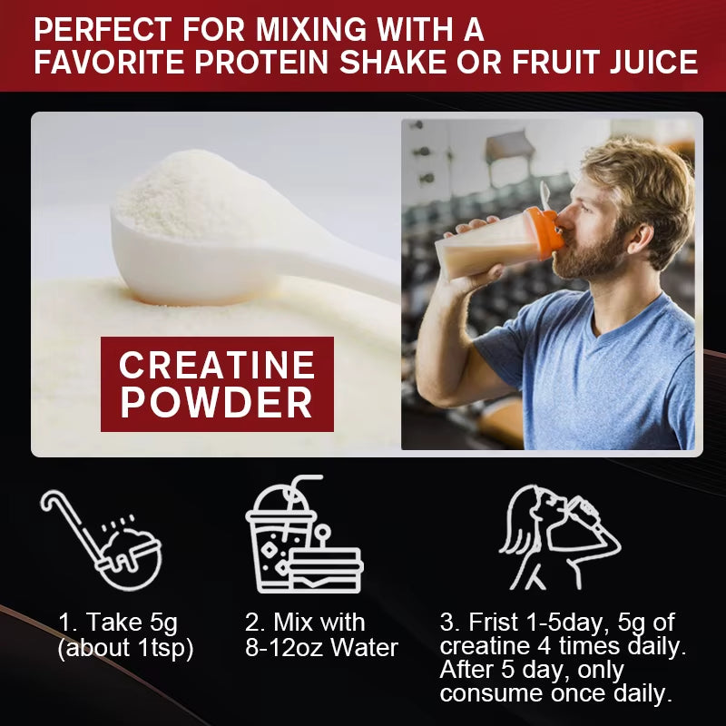 GPGP Greenpeople Creatine Monohydrate Powder Creatine Powder Muscle Recovery Muscle Builder for Men & Women Workout Supplements