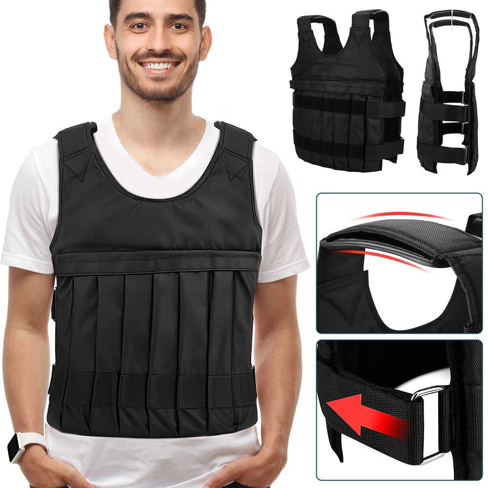 20KG Adjustable Weight Vest – Weighted Training Vest for Home & Gym Workouts (Men & Women)